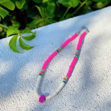 'COLOUR THERAPY'' Kolye Serisi PEMBE