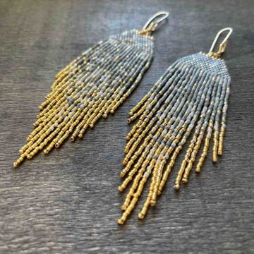 'SHINE BRIGHT' Küpe GRİ